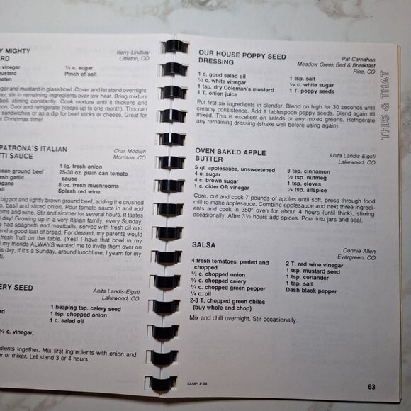 First Baptist Church Raleigh North Carolina Pastor Haskell 1994 Cook Book Recipe - Picture 9 of 10